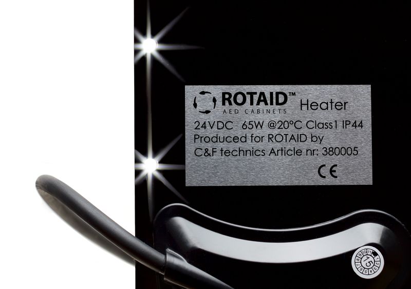 Utendørs hjertestarterskap, Rotaid Solid Plus varmeskap, LHL