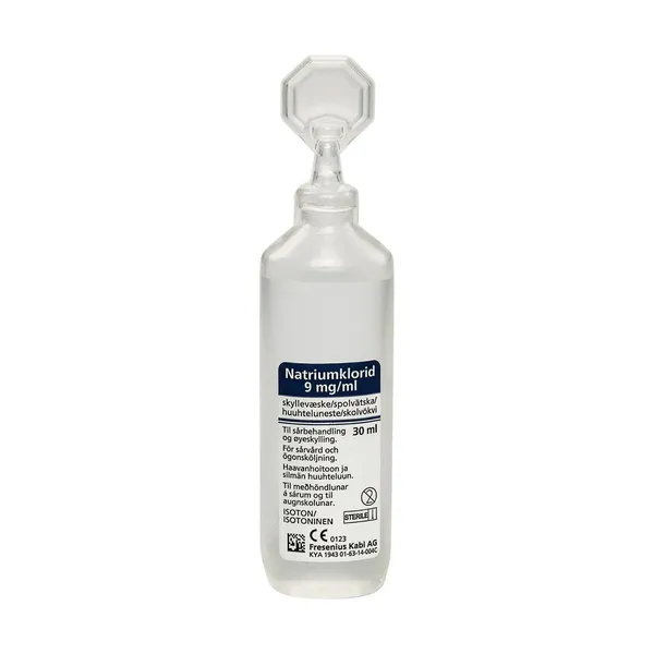 Hovedbilde Sårskyllevæske 30ml NaCl 0,9% 20pk