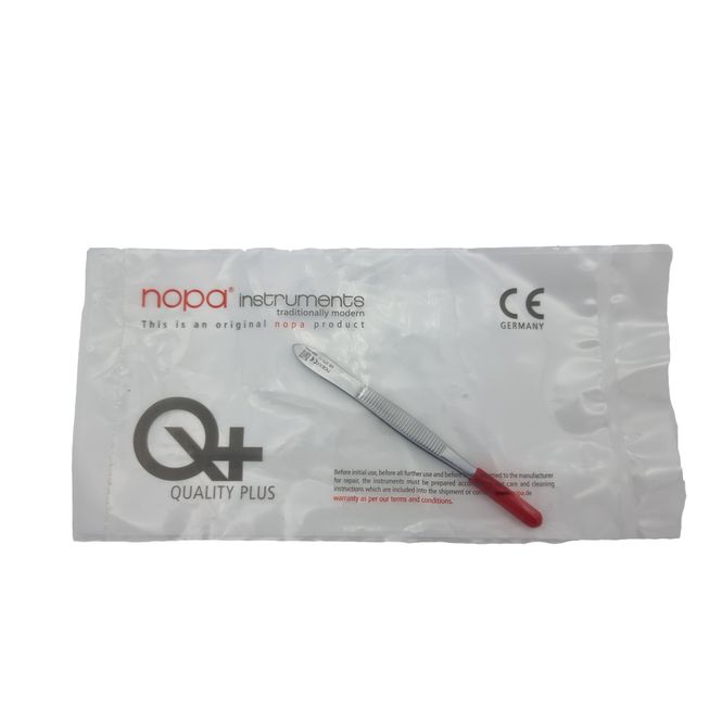 Hovedbilde Pinsett med rett ende	11cm