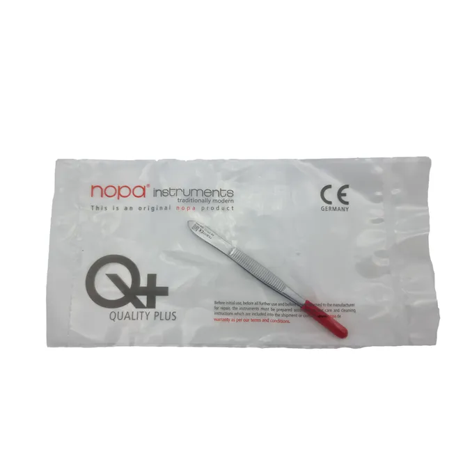 Hovedbilde Pinsett med rett ende	11cm
